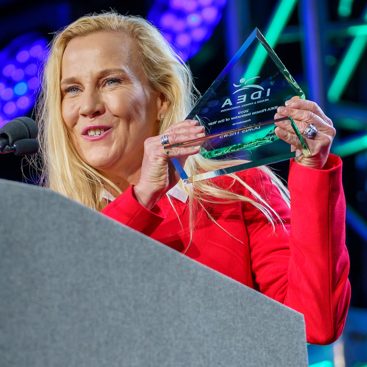 Doris Thews Award for IDEA Fitness Instructor of the Year at the 2019 IDEA World Convention